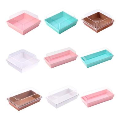 China Biodegradable high quality custle cake packaging sandwich box space cover food box plastic packaging paper boxes for sale