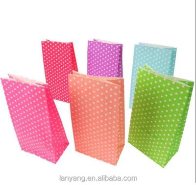 China Small Security Party Favor Polka Dot Paper Bags - Wedding, Candy, Craft, Card Gift Shop for sale