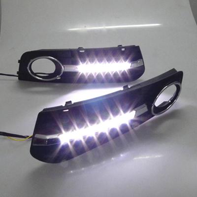 China LED DRL Daytime Running Lights Daylight Fog Lamp Cover Hole Free Shipping For Audi A4 A4L B8 2009-2012 B13 for sale