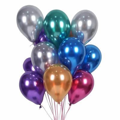 China Gift Toy Wholesale 12 Inch Helium Metallic Latex Chrome Pearlescent Latex Balloons For Birthday Party Decoration for sale