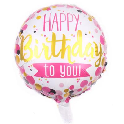 China Gift Toy Birthday Party Decoration 18 inch Helium Foil Happy Birthday Balloons for sale