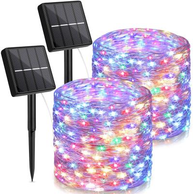 China Solar Garden Outdoor Copper Wire String Light Led Decoration Light For Wedding for sale