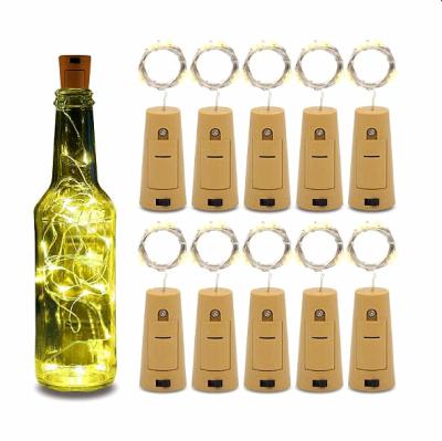 China 2M LED Bottle Battery Cork Wine Bottle String Lights for Indoor Outdoor Decoration for sale