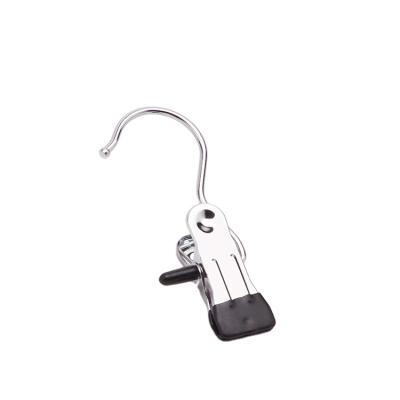 China Various KOREAN Wholesale Chromed Mini Small Clip Metal Hangers For Socks Hats Boot for sale