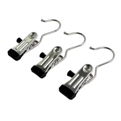 China Durable Single Black PVC+Chrome Metal Boot Hanger Clip Skirt Hangers With Clips for sale