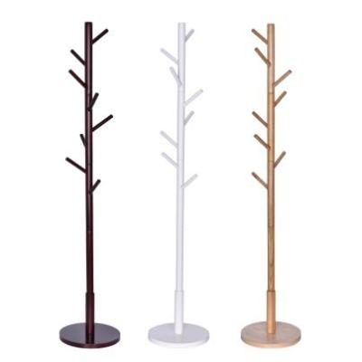 China Non Slip Functional Hanger Tree Shaped Wooden Garment Rack Beech Coat Clothes Hat Rack Space Saver Hanger for sale