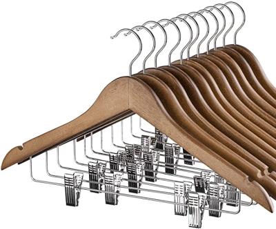 China Non Slip Clothes Hanger 2021 Cheap Price Selling Cloth Hangers Wooden Clothes Hanger For Cloths for sale