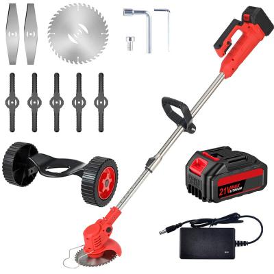 China Cordless 24V 800W battery brush grass cutter mower machine power string trimmer cordless brush cutter for sale