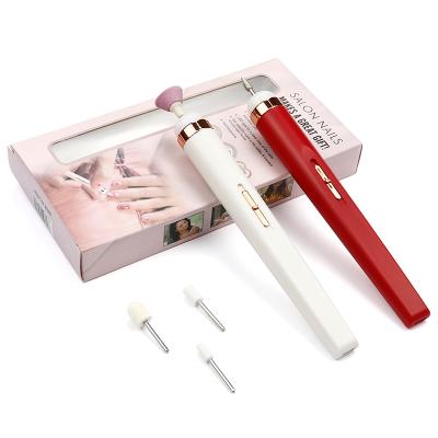 China Acrylic Portable Electric Nail Drill Machine Kit with Diamond Drill Bits Nail Clipper Brush and Mini Nail Drill Machine for sale