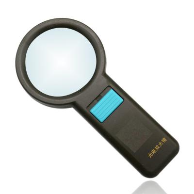 China 6X Glass Led Magnifier Lens Microscope Handheld Waterproof Reading Magnifier With Lights Jewelry Watch Magnifier for sale