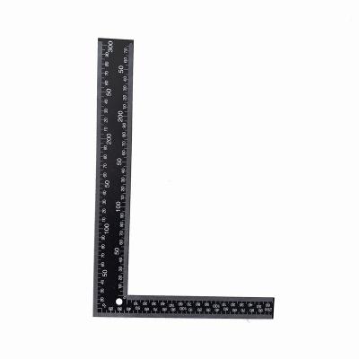 China Black 30*20CM 30cm Stainless Steel Test Square Ruler for sale