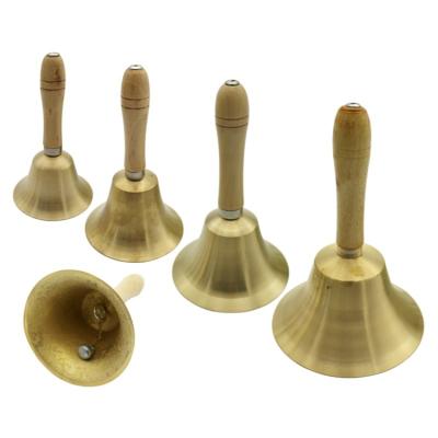 China China Factory Cheap Loud Brass Metal Hand Bell Gift China Directly for sale