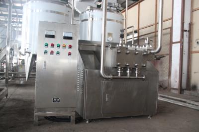 China Máquina del homogeneizador de la leche de la planta de tratamiento de la lechería del acero inoxidable en venta