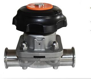 China Manual Diaphragm Sanitary Stainless Steel Valves with EDPM or PTFE + EPDM Diaphragm for sale