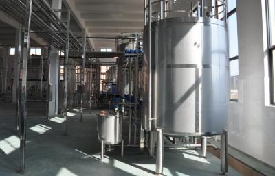 China Carbonated Soft Drink Plant CSD Line with Stainless Steel Mixing Tanks for sale