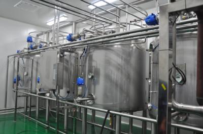 China Juice Processing Machine Turnkey Project with Stainless Steel Tanks , Beverage Plant for sale