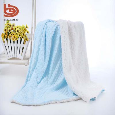 China 2021 Fashion Best-selling Soft Touch Baby Blanket Newborn Mink Blanket Minky Dot Anti-pilling Fleece Cover for sale