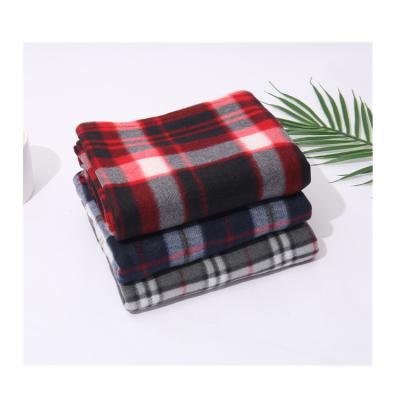 China Anti-pilling Buffalo Blanekt Check Plaid 100% Polyester Fleece Christmas For Gifts for sale