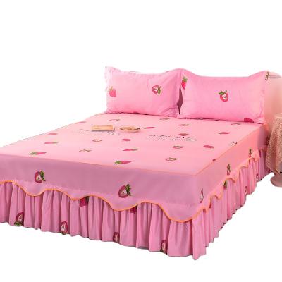 China Home High Quality Cheap Heavy Bedspread Skirt Set For Home Bedroom for sale