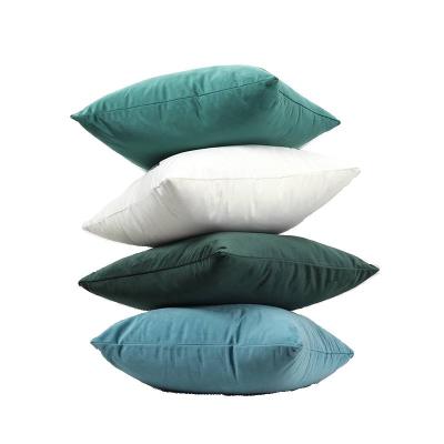 China Popular Velvet Anti-pilling Soft Solid Decorative Square Tile Covers Fall Pillow Cover For Sofa Bedroom for sale