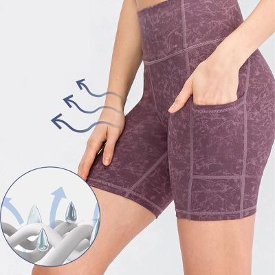 China 2021 Wholesales Breathable Yoga Pants High WaistWear Clothing Shorts With Pocket YogaSuit Cuffs Keep Fit Power Flex Fast Shipping for sale