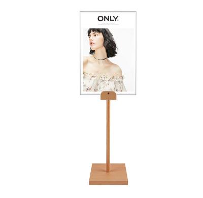 China Multilfunction Display Stand For Furniture Store POP Sign Table Wooden Clear Acrylic And Bookstore Display Rack 8.5 x 11 inch View Board Advertisement for sale