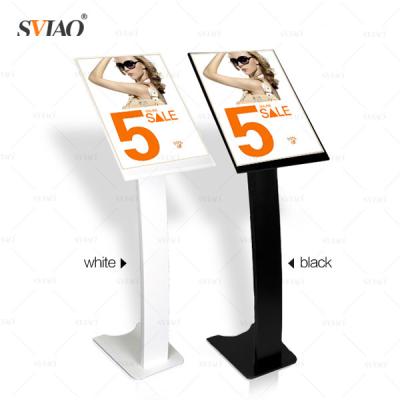 China Swinging Floor Stretch Rack Racks Billboard Poster Displays For Dinner Market for sale