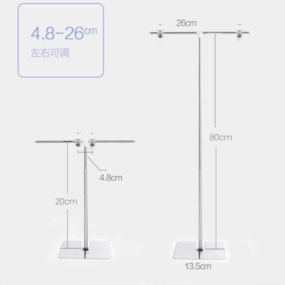 China SVIAO Expandable Display Racks Mall Promotion A4 Aluminum Alloy Poster Display Stand, Promotion Metal Retractable T-shaped Desk Frame for sale