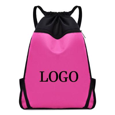 China JIANUO Factory Waterproof Custom Logo Bag Drawstring Dust Gift Pouch Backpacks for sale