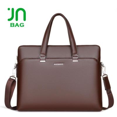 China Motorcycle & Wholesale Leather Biker JIANUO Handbags Men Executive Bags Brown Mens Handbag Men for sale