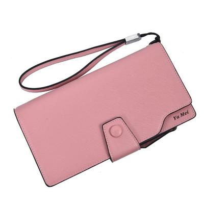 China JIANUO China Wholesale Fashion Anti-theft Purse Leather Wallets Ladies Pinch for sale