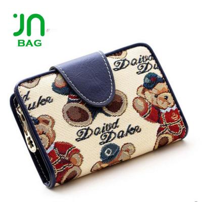 China JIANUO Stylish Anti-theft Credit Card Wallet For Woman Fashion Girls Leather Wallet for sale