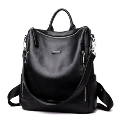 China JIANUO waterproof cheap wholesale backpack real leather women backpack for sale