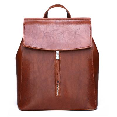 China JIANUO Anti-theft Stylish Backpacks Good Quality Leather Backpack Bags For Ladies Women for sale