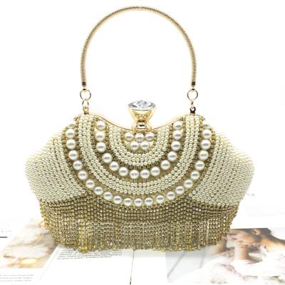 China JIANUO Fashion Luxury Beaded Gift Bag Evening Clutch Bags For Ladies Beaded Clutch Bags for sale