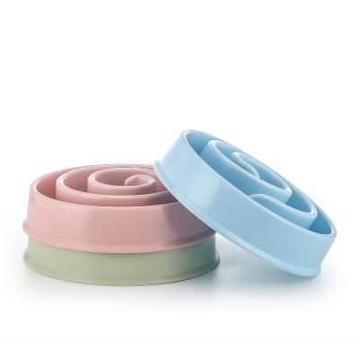 China China New Dog Food Bowl Viable Wholesale Snail Shaped Stop and Clog Prevention Pet Bowl for sale