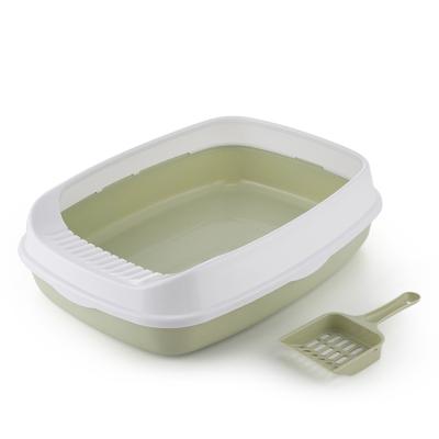 China Sustainable Professional Cat Litter Box Cleaning Pedal Maker Plastic Cat Litter Box for sale