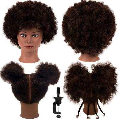 China Mannequin Natural African Doll Hair Mannequin Main Head With 100% Realistic Hair Mannequin Wig Display for sale