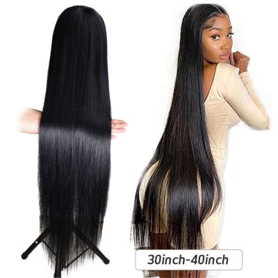 China Silky Straight Wave Hair Wigs For Color Women Long Straight Deep Raw Indian Human Hair Lace Front Wigs Virgin Hair for sale