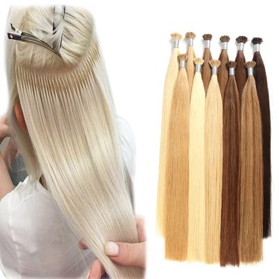 China Top Quality 100% Virgin Hair Extension Keratin Straight Wave Silky Straight Double Tangle Prebonded Free U Flat V I Tip Hair Extension for sale