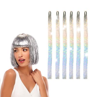 China I-Tip Hair Tinsel Hair Shiny Hair Tinsel Extensions 48