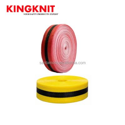 China Undetectable Barricade Tape PP Warning Barrier Fence Polypropylene Woven Tapes for sale