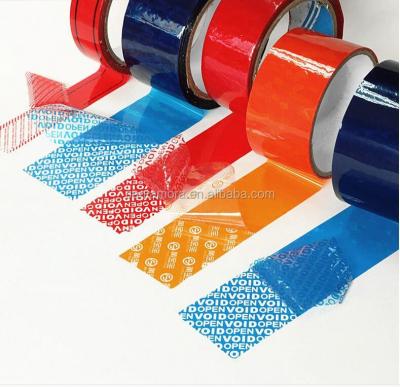 China Freon Proof Custom Tamper Evident Adhesive Security Tape , ZERO Anti-Counterfeit Tape for sale