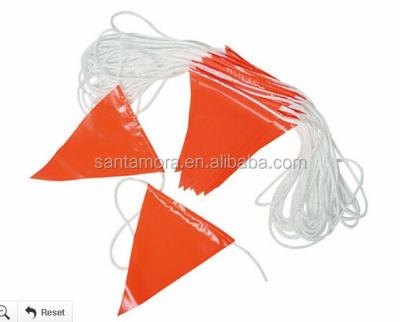 China Triangle Or Rectangle Or Customized Shape Supply Road Way Warning Orange Safety Flag for sale