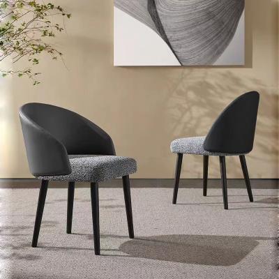 China Sillones de comedor con respaldo de piel de lujo en venta