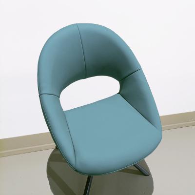 China Silikon leer leer draaiende eetstoelen 810 mm hoogte handig Te koop