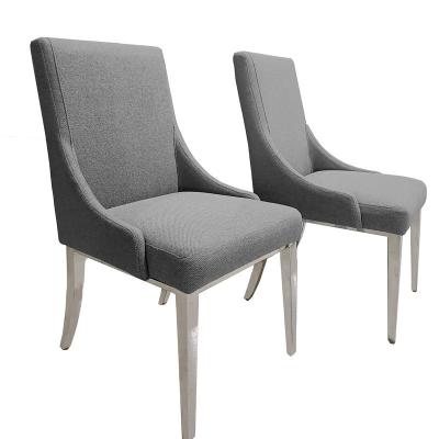 China Sillones de comedor de tela de respaldo alto GlossLux en venta