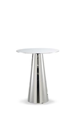 China Coffee Tables Living Room Coffee Steel Silver Round Modern Luxury Centre Coffee Tables Set for sale