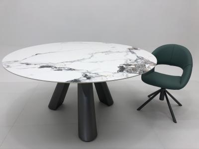 China Round Ceramic Marble Dining Table For Dining Room Home Kitchen And Hotel In Wholesale Prices for sale