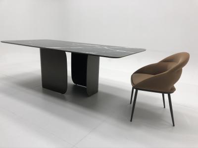 China Restaurantafel Set Luxe Italiaanse Eettafel Set Marmeren Eetkamer Tafel Voor Thuis Te koop